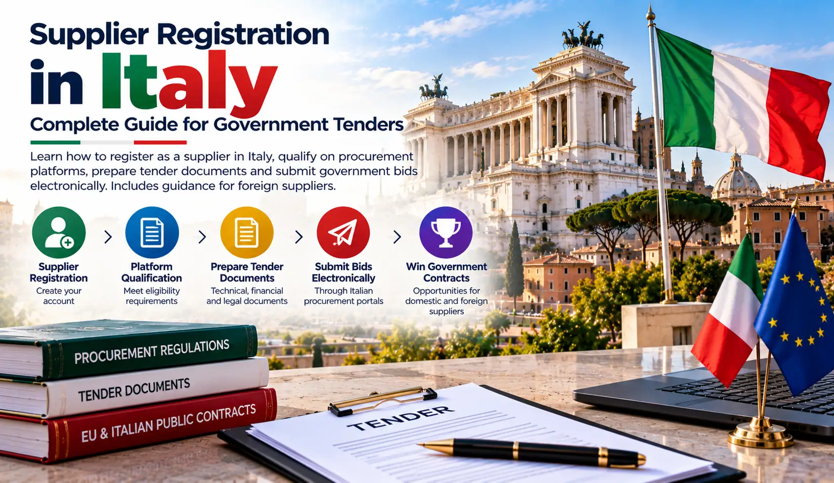 How to Register and Submit a Tender in Italy