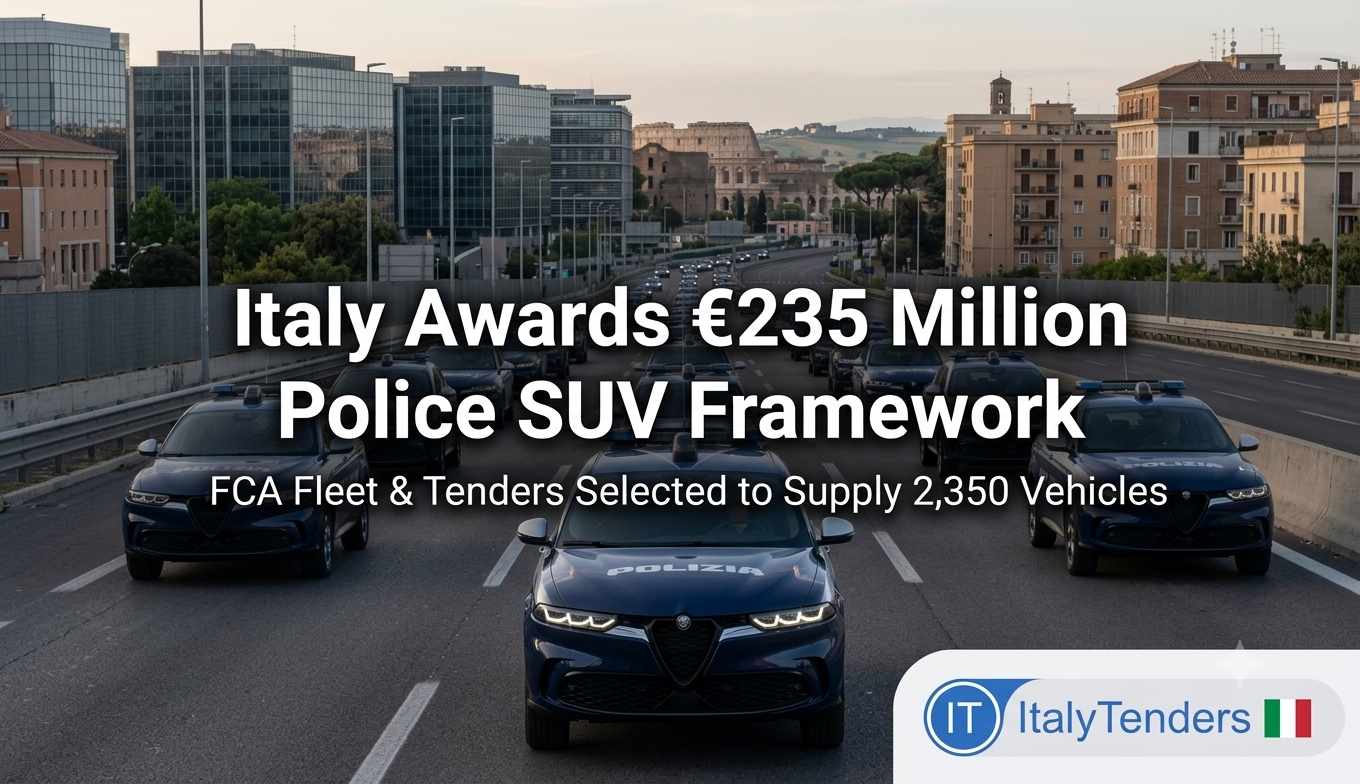 Italy Awards FCA €235 Million Framework to Supply 2,350 Police SUVs