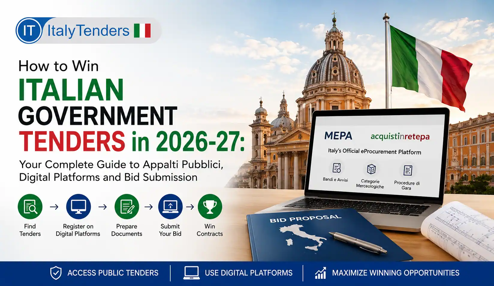 How to Win Italian Government Tenders in 2026-27: Your Complete Guide to Appalti Pubblici, Digital Platforms and Bid Submission