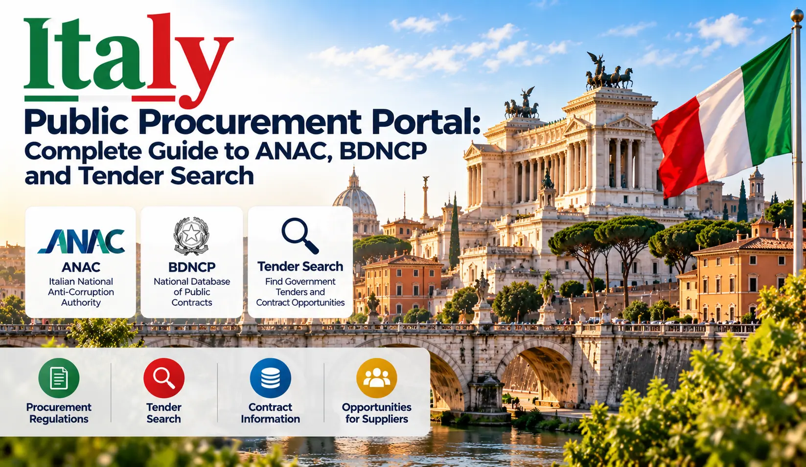 Italy ANAC & BDNCP : Official Tender Search Portal
