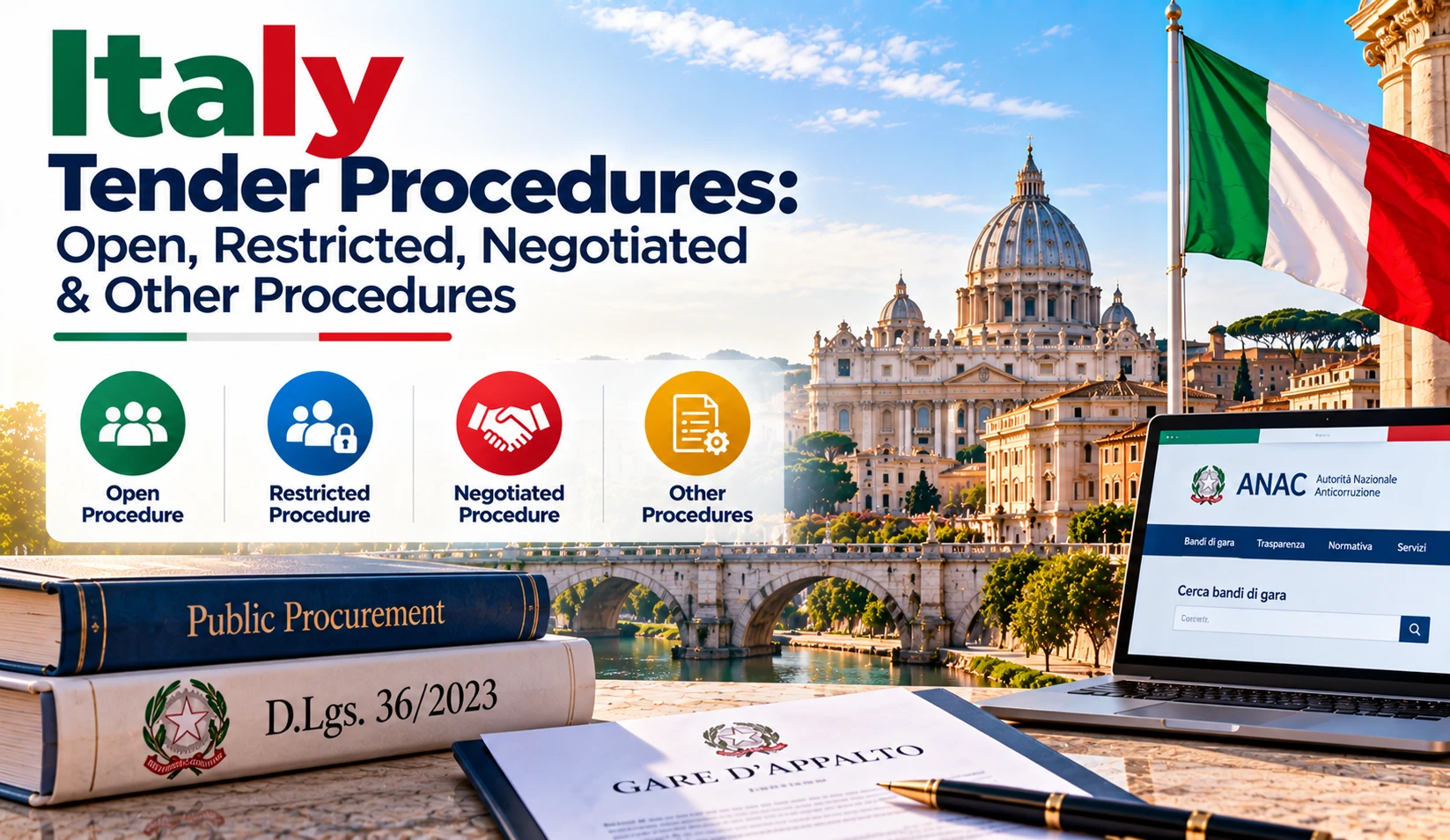 Italy Tender Procedures: Open, Restricted, Negotiated & Other Procedures