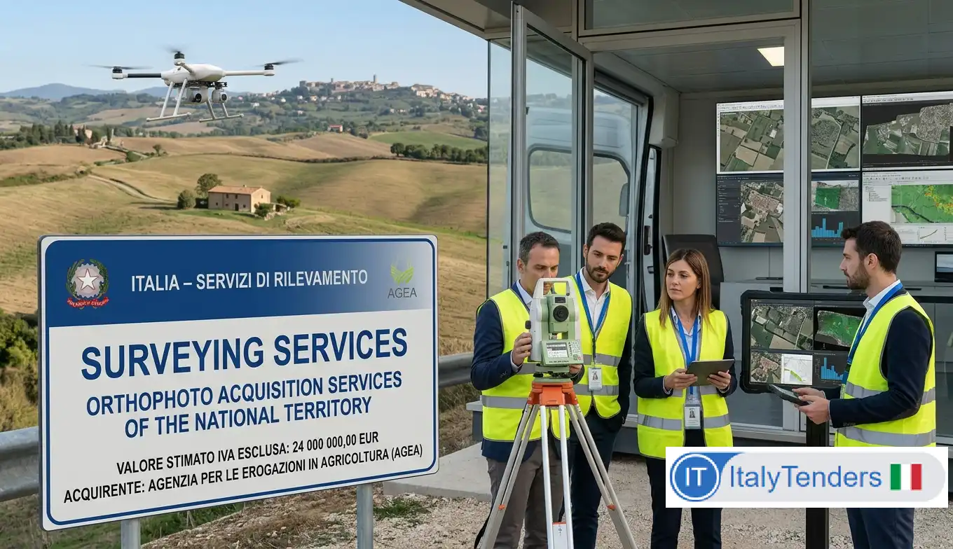 Italy's Farm Subsidy Agency Hires a Satellite and Aerial Photography Consortium to Photograph the Entire Country