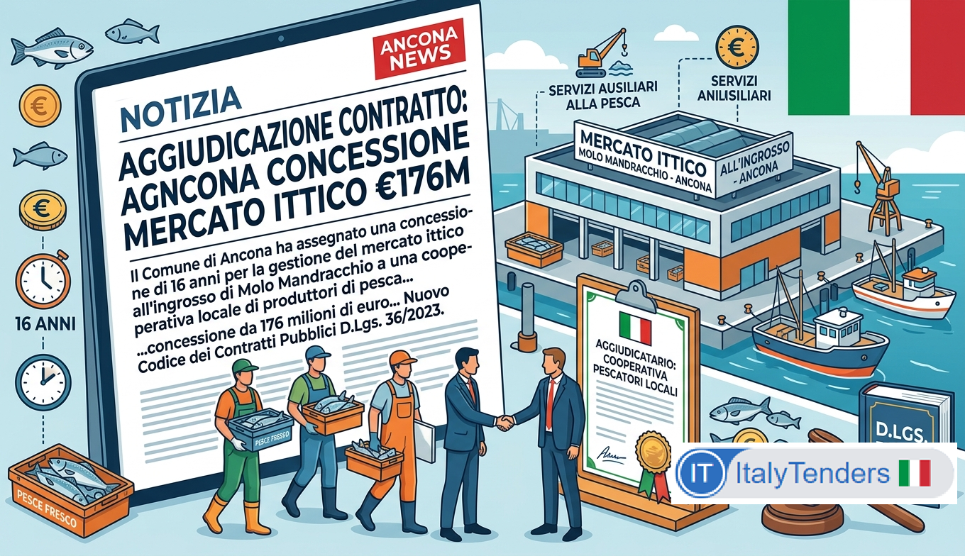 Ancona Awards €176 Million 16-Year Wholesale Fish Market Concession to Local Fishing Cooperative