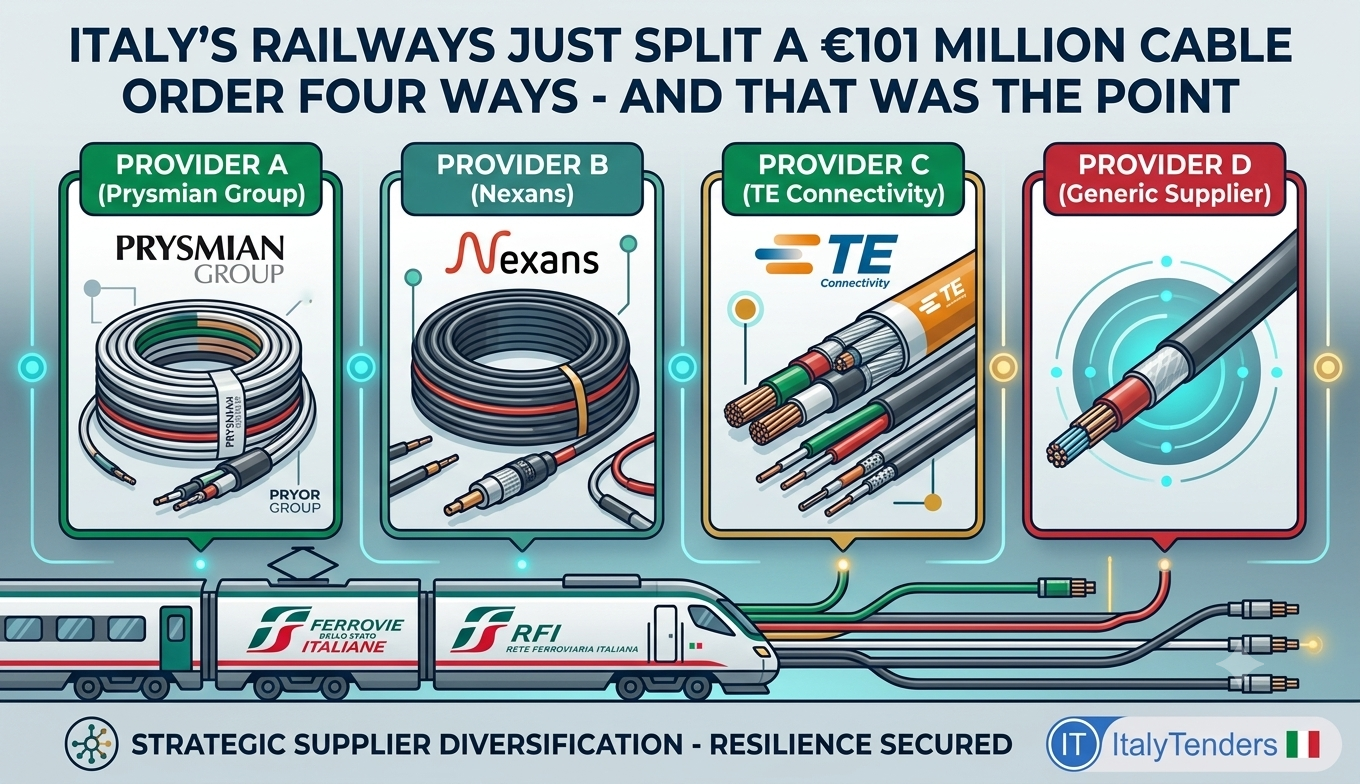 Italy's Railways Just Split a €101 Million Cable Order Four Ways - And That Was the Point