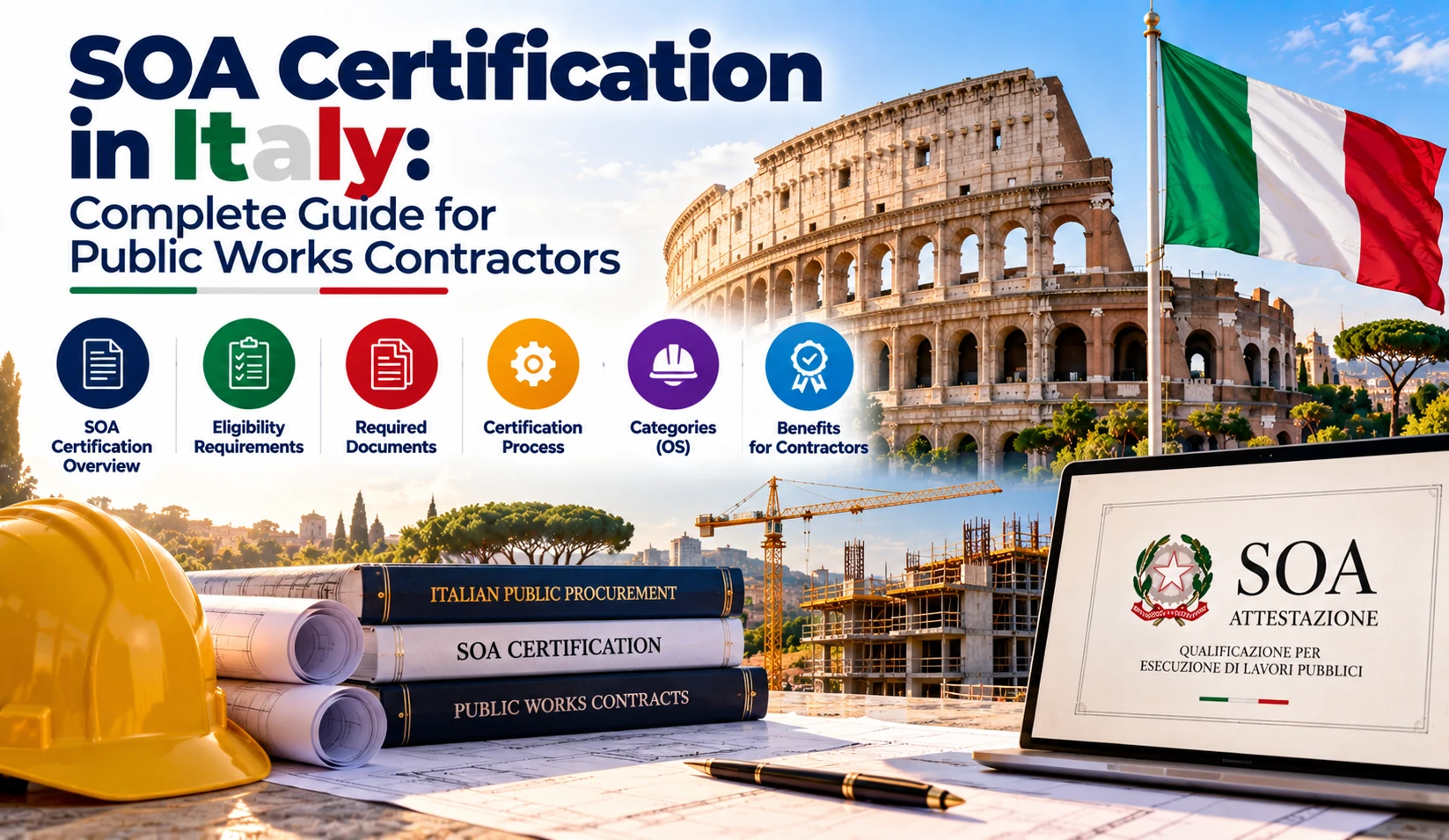 SOA Certification in Italy: Complete Guide for Public Works Contractors