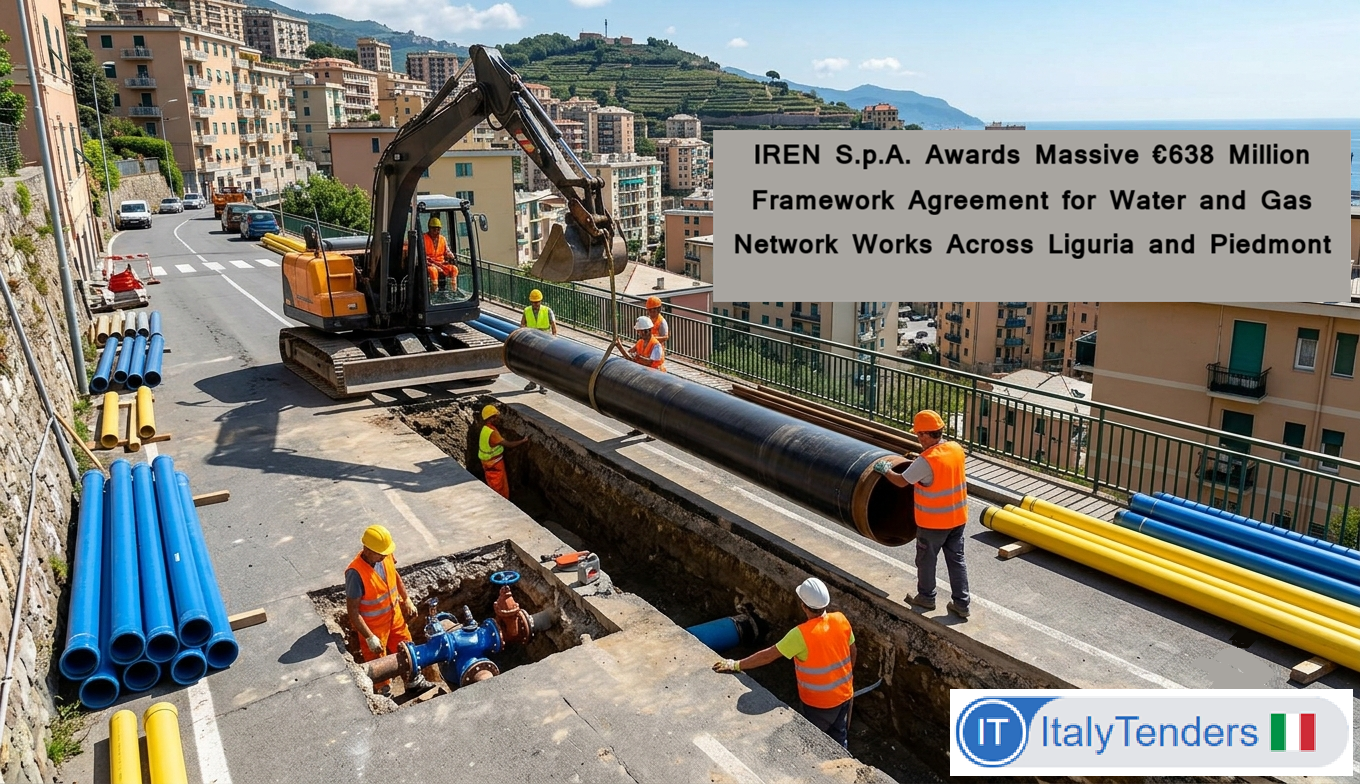 IREN Awards €639 Million Multi-Utility Network Maintenance Framework Across Liguria and Piemonte to Two Genoese Contractor Groups