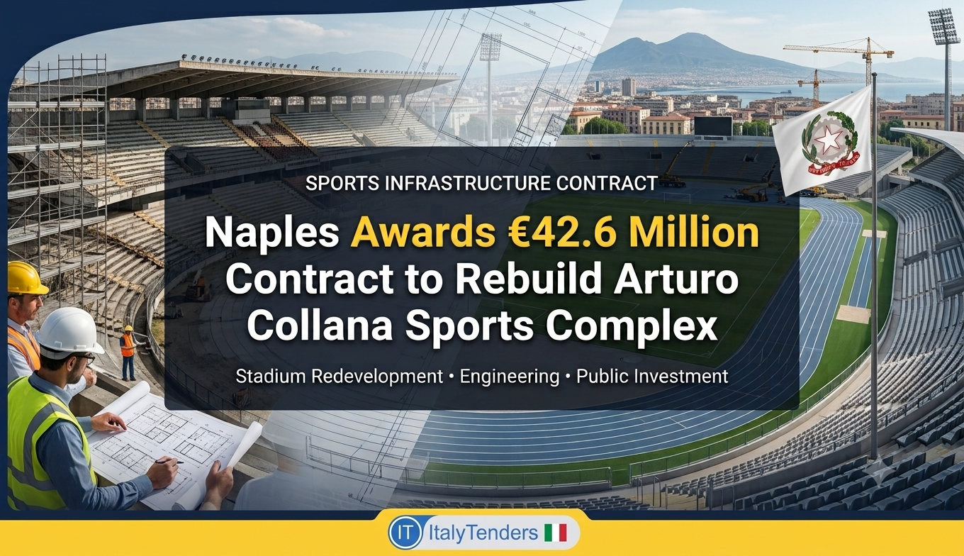Naples Awards €42.6 Million Contract to Rebuild the Arturo Collana Sports Complex