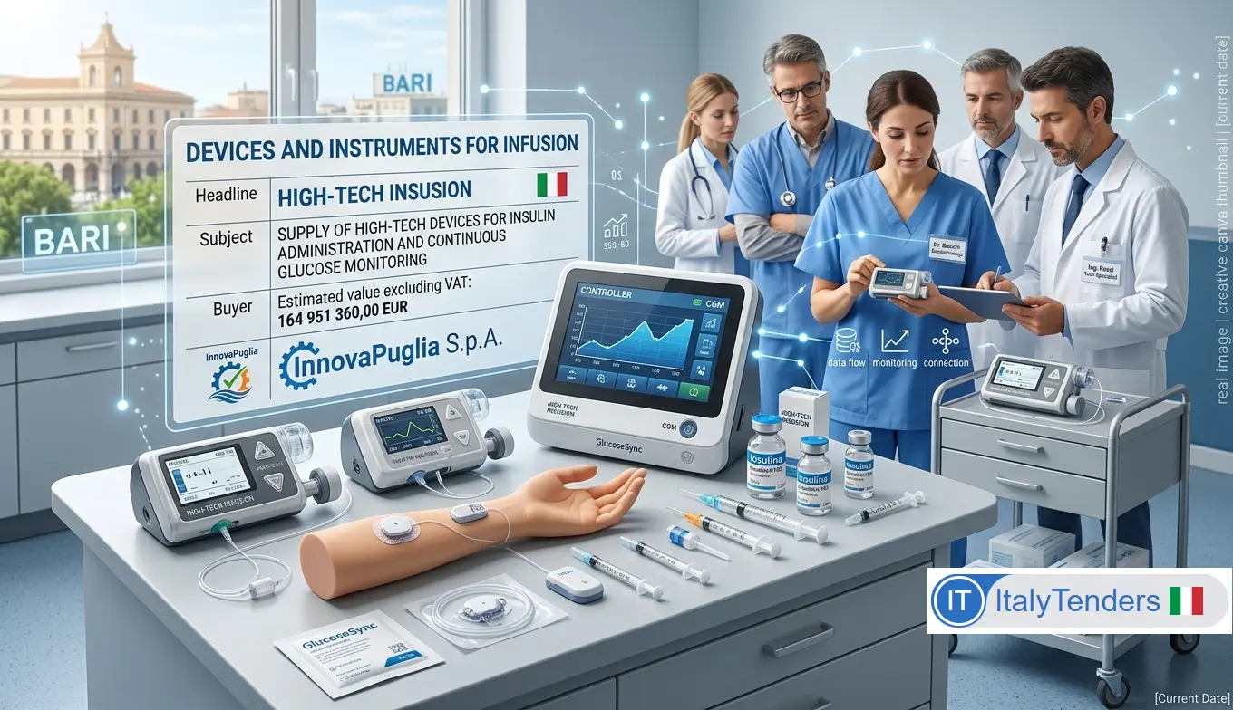 Puglia Locks In the Full Spectrum of Diabetes Technology in a EUR 165 Million Framework, Led by Medtronic and Abbott