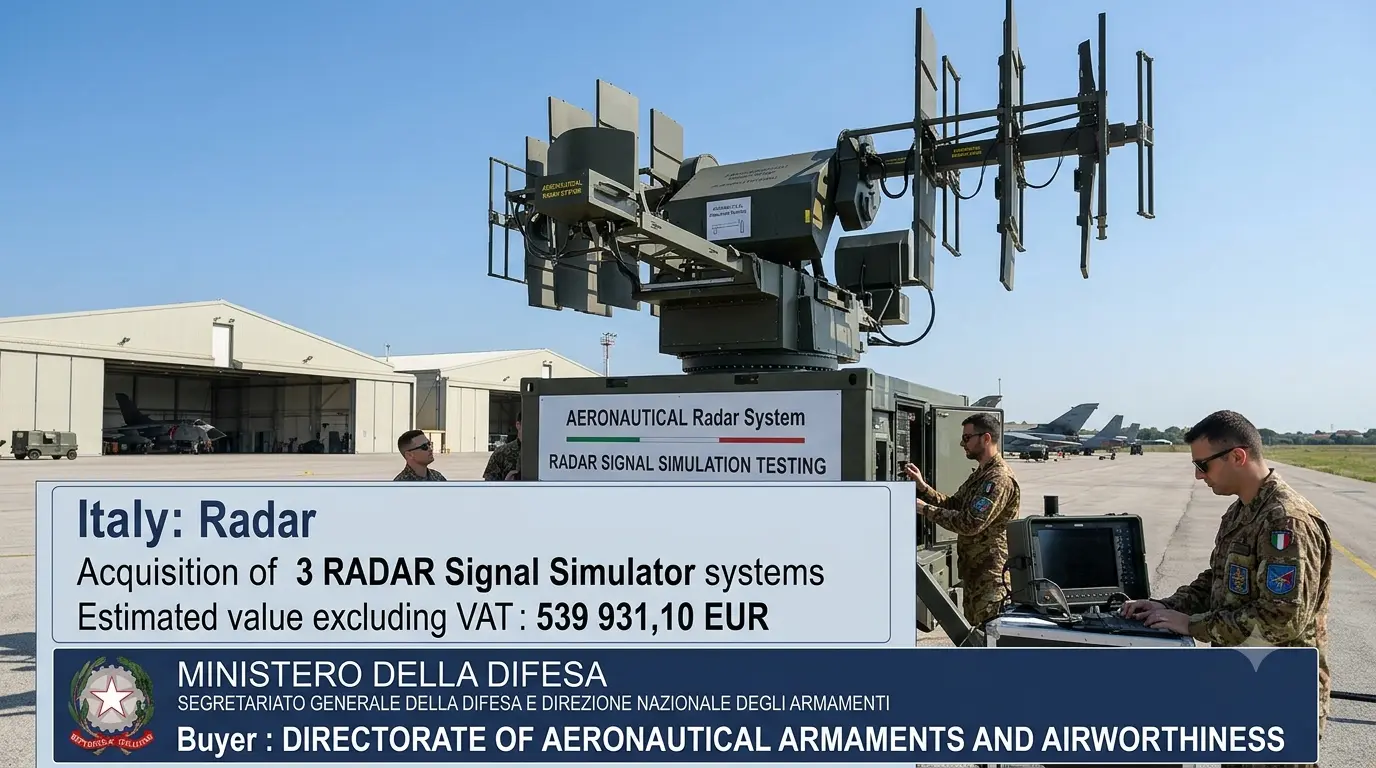 Italian Aeronautical Armaments Directorate Closes Failed Radar Signal Simulator Tender for C-130J Fleet