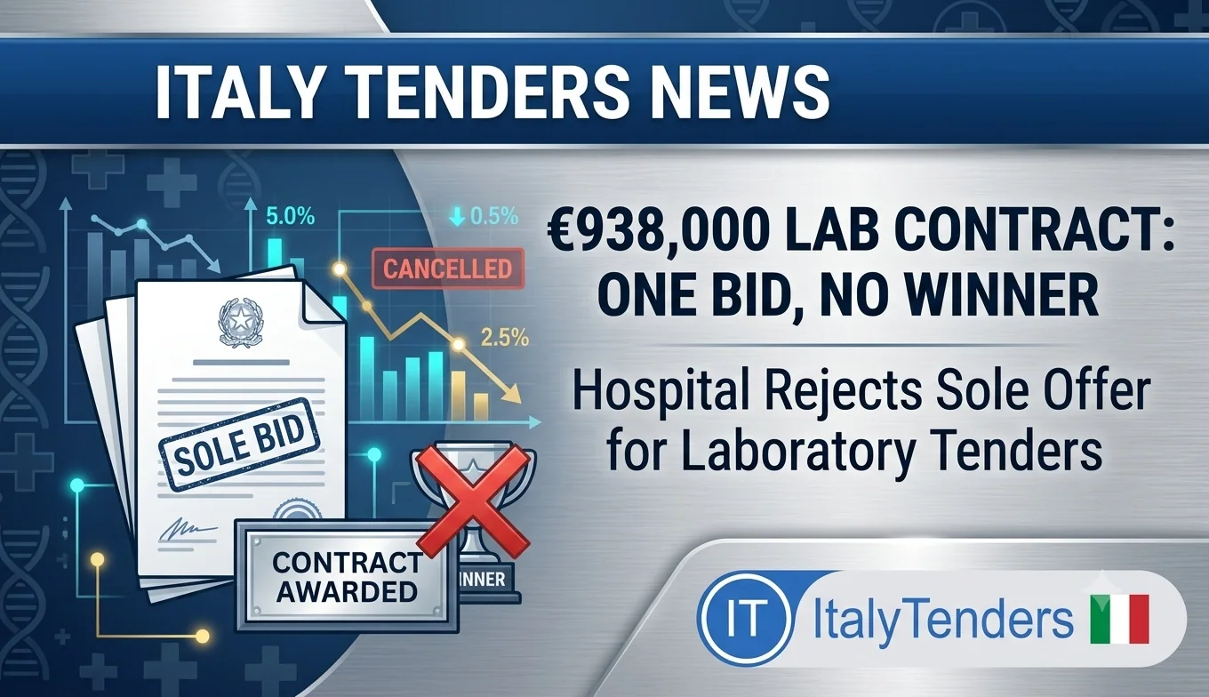 Italy's €938,000 Lab Contract Attracted One Bid - But the Hospital Chose No Winner