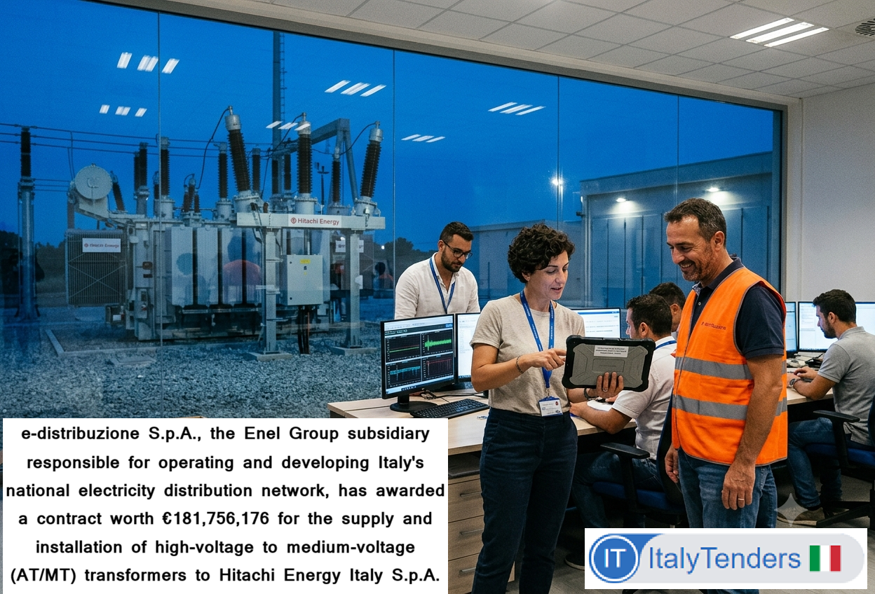 e-distribuzione Awards €182 Million HV/MV Transformer Supply and Installation Contract to Hitachi Energy Italy