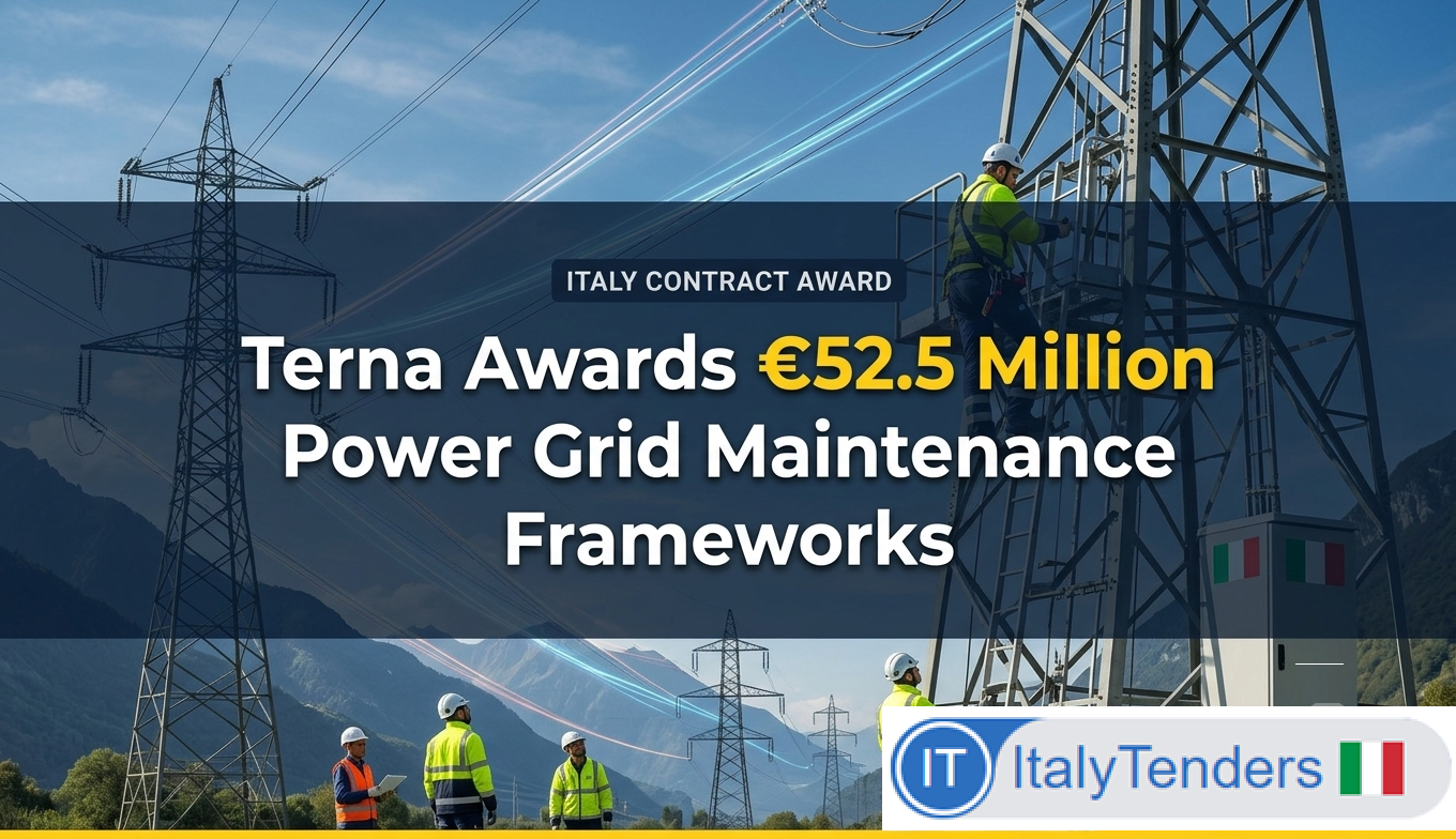 Terna Awards €52.5 Million Power Line Maintenance Frameworks to Italian Contractors