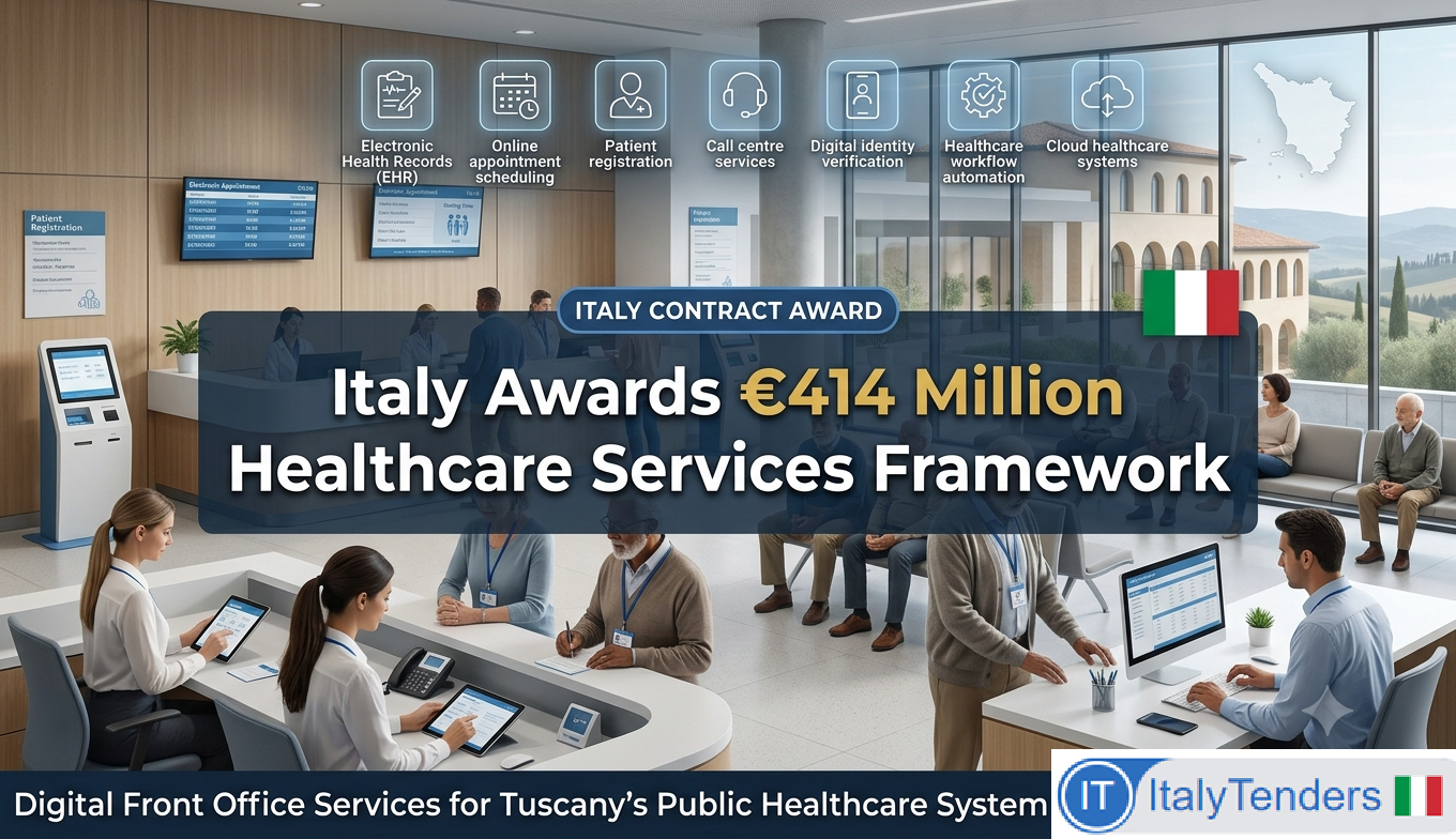 Italy Awards €414 Million Framework to Modernise Front Office Services Across Tuscany's Public Healthcare System